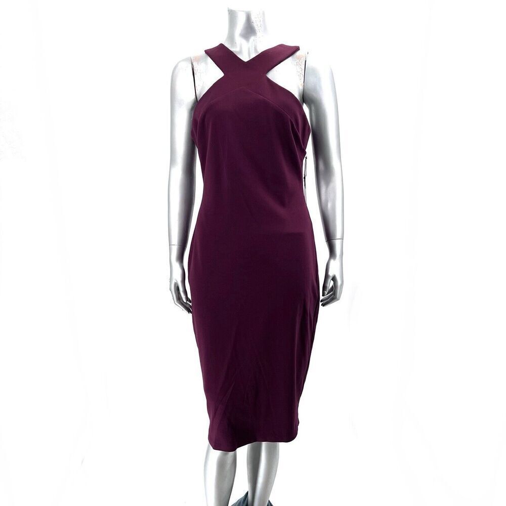 Bailey 44 Burgundy Albina Sleeveless Sheath Dress